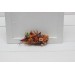Flower comb in rust purple orange color scheme. Wedding accessories for hair. Bridal flower comb. Bridesmaid floral comb. 5073