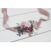 Mauve pink white flower belt for wedding. Floral sash. Bridal velvet belt. Flower girl belt. 5076