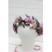 Mauve pink white flower crown. Hair wreath. Flower girl crown. Wedding flowers. 5076