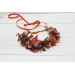 Rust purple orange flower crown. Hair wreath. Flower girl crown. Wedding flowers. 5073