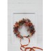 Rust purple orange flower crown. Hair wreath. Flower girl crown. Wedding flowers. 5073