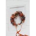 Rust purple orange flower crown. Hair wreath. Flower girl crown. Wedding flowers. 5073