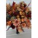 Wedding bouquets in rust burgundy orange colors. Bridal bouquet. Faux bouquet. Bridesmaid bouquet. 5073-1