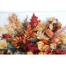 Wedding bouquets in rust burgundy orange colors. Bridal bouquet. Faux bouquet. Bridesmaid bouquet. 5073-1
