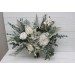 Wedding bouquets in sage green ivory bouquet  colors. Bridal bouquet. Faux bouquet. Bridesmaid bouquet. 5075