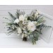 Wedding bouquets in sage green ivory bouquet  colors. Bridal bouquet. Faux bouquet. Bridesmaid bouquet. 5075