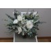 Wedding bouquets in sage green ivory bouquet  colors. Bridal bouquet. Faux bouquet. Bridesmaid bouquet. 5075