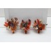 Wedding Boutonnieres & Wrist Corsage in Rust, Orange & Purple | Faux Flower Accessories