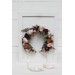 Cinnamon burgundy blush pink rust flower crown. Hair wreath. Flower girl crown. Wedding flowers. 5082