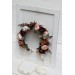 Cinnamon burgundy blush pink rust flower crown. Hair wreath. Flower girl crown. Wedding flowers. 5082