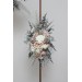  Flower arch arrangement in beige white gray colors.  Arbor flowers. Floral archway. Faux flowers for wedding arch. 5078