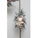  Flower arch arrangement in beige white gray colors.  Arbor flowers. Floral archway. Faux flowers for wedding arch. 5078