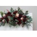 Flower arch arrangement in burgundy blush pink colors.  Arbor flowers. Floral archway. Faux flowers for wedding arch. 5080