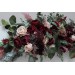  Flower arch arrangement in burgundy blush pink colors.  Arbor flowers. Floral archway. Faux flowers for wedding arch. 5080