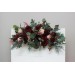  Flower arch arrangement in burgundy blush pink colors.  Arbor flowers. Floral archway. Faux flowers for wedding arch. 5080