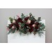  Flower arch arrangement in burgundy blush pink colors.  Arbor flowers. Floral archway. Faux flowers for wedding arch. 5080