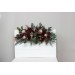  Flower arch arrangement in burgundy blush pink colors.  Arbor flowers. Floral archway. Faux flowers for wedding arch. 5080