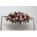 Flower Arch Arrangement in Cinnamon, Burgundy, Blush Pink & Rust | Faux Floral Archway for Wedding