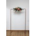 Flower arch arrangement in coral burgundy peach colors. Arbor flowers. Floral archway. Faux flowers for wedding arch. 5079