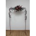  Flower arch arrangement in deep burgundy red blue colors.  Arbor flowers. Floral archway. Faux flowers for wedding arch. 5077