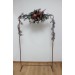  Flower arch arrangement in deep burgundy red blue colors.  Arbor flowers. Floral archway. Faux flowers for wedding arch. 5077