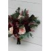 Wedding bouquets in burgundy blush pink colors. Bridal bouquet. Faux bouquet. Bridesmaid bouquet. 5080