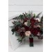 Wedding bouquets in burgundy blush pink colors. Bridal bouquet. Faux bouquet. Bridesmaid bouquet. 5080