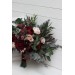 Wedding bouquets in burgundy blush pink colors. Bridal bouquet. Faux bouquet. Bridesmaid bouquet. 5080