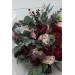 Wedding bouquets in burgundy blush pink colors. Bridal bouquet. Faux bouquet. Bridesmaid bouquet. 5080