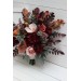 Wedding bouquets in cinnamon burgundy blush pink rust colors. Bridal bouquet. Faux bouquet. Bridesmaid bouquet. 5082