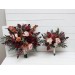 Wedding bouquets in cinnamon burgundy blush pink rust colors. Bridal bouquet. Faux bouquet. Bridesmaid bouquet. 5082