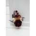  Wedding boutonnieres and wrist corsage  in cinnamon burgundy blush pink rust  color scheme. Flower accessories. 5082