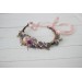 Dusty rose purple pink flower crown. Hair wreath in  pastel colors. Flower girl crown. Wedding flowers. 0004