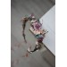 Dusty rose purple pink flower crown. Hair wreath in  pastel colors. Flower girl crown. Wedding flowers. 0004