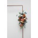  Flower arch arrangement in rust burgundy  ivory colors.  Arbor flowers. Floral archway. Faux flowers for wedding arch. 0007