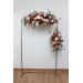  Flower arch arrangement in rust burgundy  ivory colors.  Arbor flowers. Floral archway. Faux flowers for wedding arch. 0007