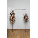  Flower arch arrangement in rust burgundy  ivory colors.  Arbor flowers. Floral archway. Faux flowers for wedding arch. 0007