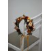 Rust burgundy  ivory flower crown. Hair wreath. Flower girl crown. Wedding flowers. 0007