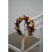 Rust burgundy ivory flower crown. Hair wreath. Flower girl crown. Wedding flowers. 0007