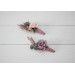  Wedding boutonnieres and wrist corsage  in pastel color theme.Dusty rose purple pink flower accessories. 0004
