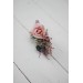  Wedding boutonnieres and wrist corsage  in pastel color theme.Dusty rose purple pink flower accessories. 0004