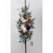 Flower arch arrangement in navy blue coral ivory colors. Arbor flowers. Floral archway. Faux flowers for wedding arch. 5084