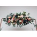 Flower arch arrangement in navy blue coral ivory colors. Arbor flowers. Floral archway. Faux flowers for wedding arch. 5084