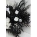 Halloween bouquets. Wedding bouquets in black and white colors. Bridal bouquet.  Faux bouquet. Bridesmaid bouquet. 5086