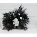 Halloween bouquets. Wedding bouquets in black and white colors. Bridal bouquet.  Faux bouquet. Bridesmaid bouquet. 5086