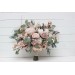 Wedding bouquets in blush pink colors. Bridal bouquet. Faux bouquet. Bridesmaid bouquet. 5088