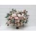 Wedding bouquets in blush pink colors. Bridal bouquet. Faux bouquet. Bridesmaid bouquet. 5088