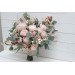 Wedding bouquets in blush pink colors. Bridal bouquet. Faux bouquet. Bridesmaid bouquet. 5088