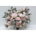 Wedding bouquets in blush pink colors. Bridal bouquet. Faux bouquet. Bridesmaid bouquet. 5088