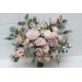 Wedding bouquets in blush pink colors. Bridal bouquet. Faux bouquet. Bridesmaid bouquet. 5088